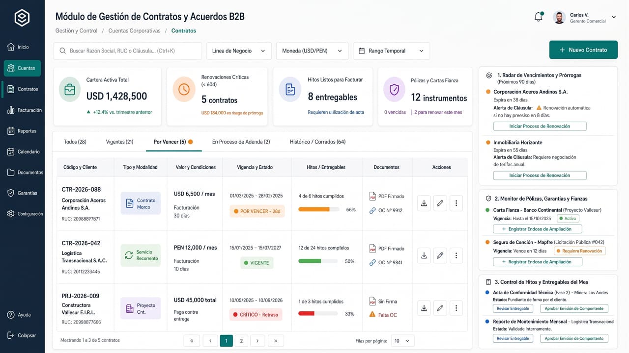 Sistema de Gestión y Control - Expedientes y Cuentas